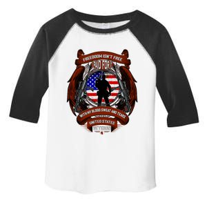 Freedom Isn't Free I Paid For It United States Veteran Toddler Fine Jersey T-Shirt