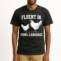 Fluent In Fowl Language Funny Chicken Owner Farm Tall T-Shirt