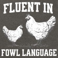 Fluent In Fowl Language Funny Chicken Owner Farm Cotton Canvas Backpack