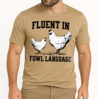 Fluent In Fowl Language Funny Chicken Owner Farm Performance Shirt