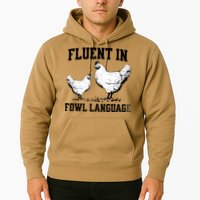 Fluent In Fowl Language Funny Chicken Owner Farm Hoodie