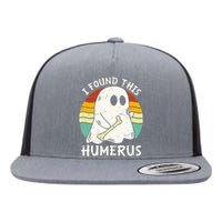 Funny I Found This Humerus Boo Ghost Halloween Costume Flat Bill Trucker Hat