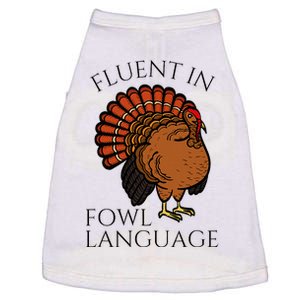 Fluent In Fowl Language Funny Chicken Lovers Doggie Tank