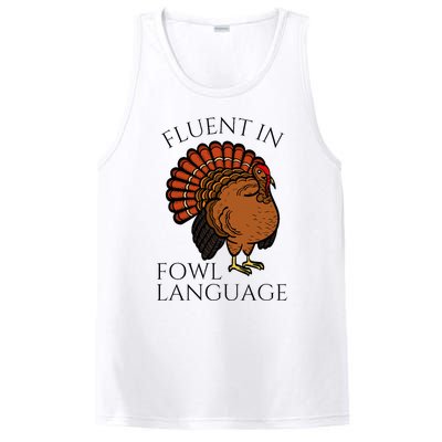 Fluent In Fowl Language Funny Chicken Lovers PosiCharge Competitor Tank