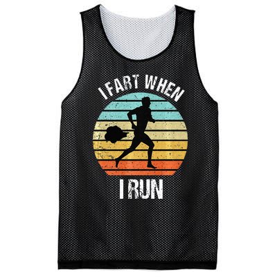 Funny I Fart When I Run Funny Running Mesh Reversible Basketball Jersey Tank