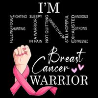 Funny I'm Fine Breast Cancer Warrior Pink Breast Cancer Tall T-Shirt