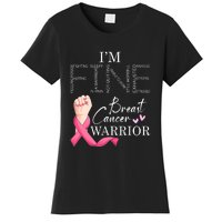 Funny I'm Fine Breast Cancer Warrior Pink Breast Cancer Women's T-Shirt