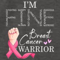 Funny I'm Fine Breast Cancer Warrior Pink Breast Cancer Vector Backpack