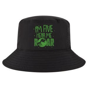 Funny I'm Five Hear Me Roar Birthday Cool Comfort Performance Bucket Hat