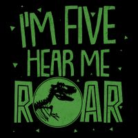 Funny I'm Five Hear Me Roar Birthday Cooling Performance Crew T-Shirt