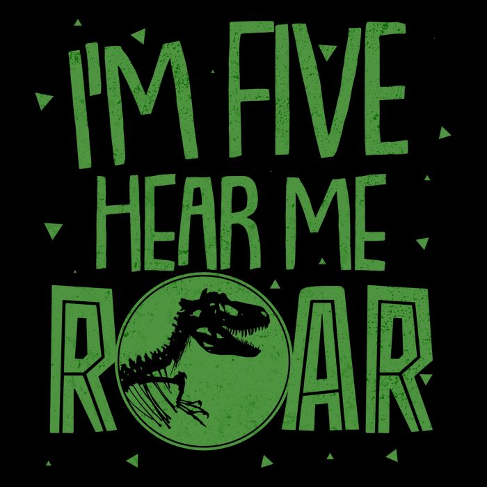 Funny I'm Five Hear Me Roar Birthday Cooling Performance Crew T-Shirt