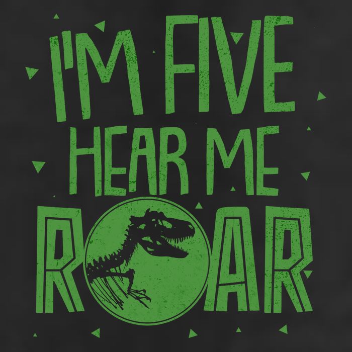 Funny I'm Five Hear Me Roar Birthday Adult Drive Performance Visor