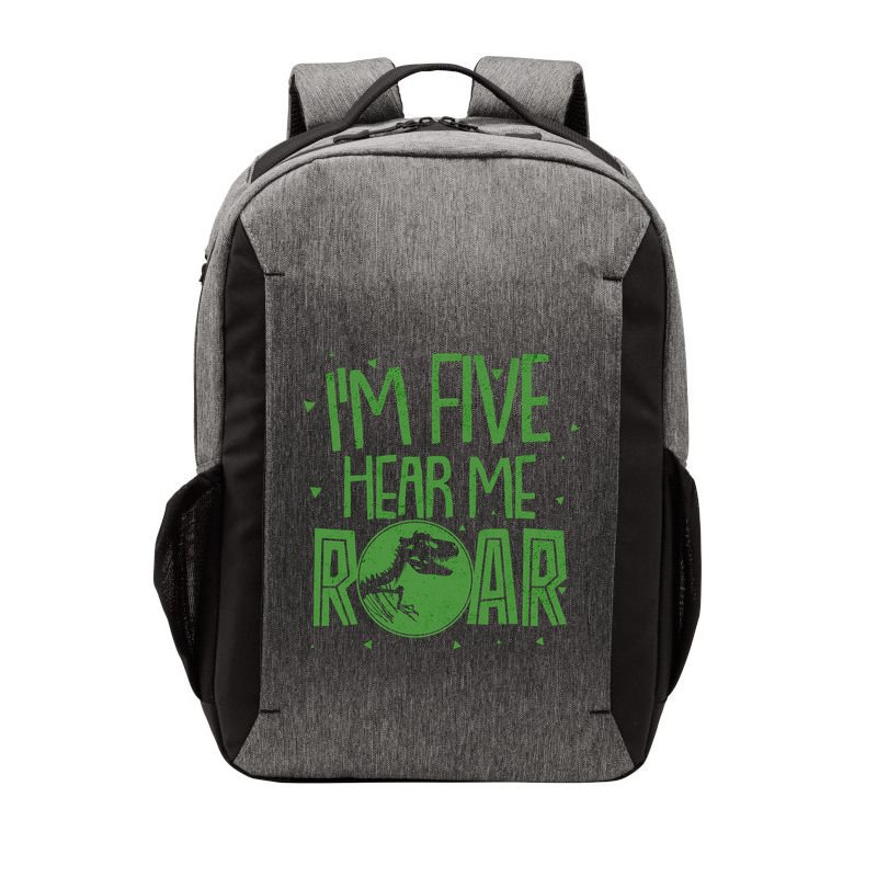 Funny I'm Five Hear Me Roar Birthday Vector Backpack