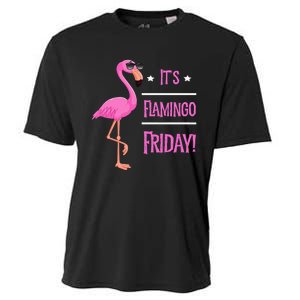 Flamingo It’S Flamingo Friday Birds Wearing Glasses Cooling Performance Crew T-Shirt