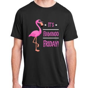 Flamingo It’S Flamingo Friday Birds Wearing Glasses Adult ChromaSoft Performance T-Shirt