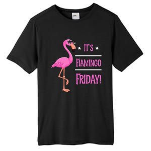 Flamingo It’S Flamingo Friday Birds Wearing Glasses Tall Fusion ChromaSoft Performance T-Shirt