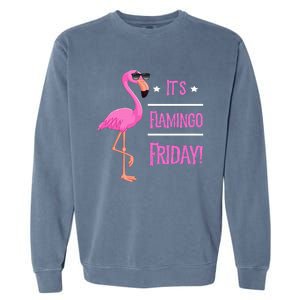 Flamingo It’S Flamingo Friday Birds Wearing Glasses Garment-Dyed Sweatshirt