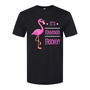 Flamingo It’S Flamingo Friday Birds Wearing Glasses Softstyle CVC T-Shirt