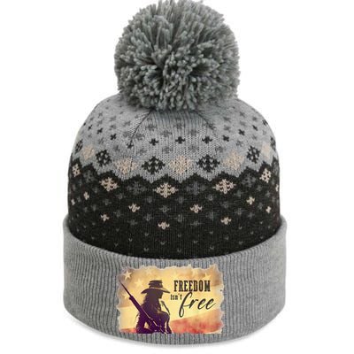 Freedom Isnt Free The Baniff Cuffed Pom Beanie