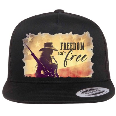 Freedom Isnt Free Flat Bill Trucker Hat