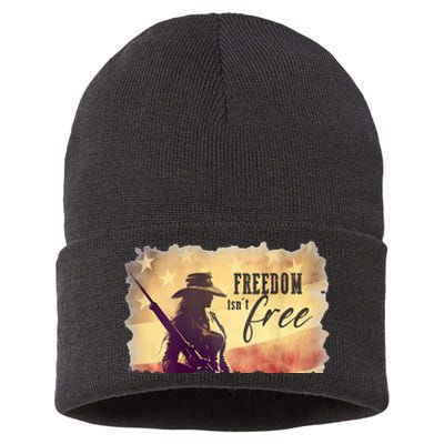 Freedom Isnt Free Sustainable Knit Beanie