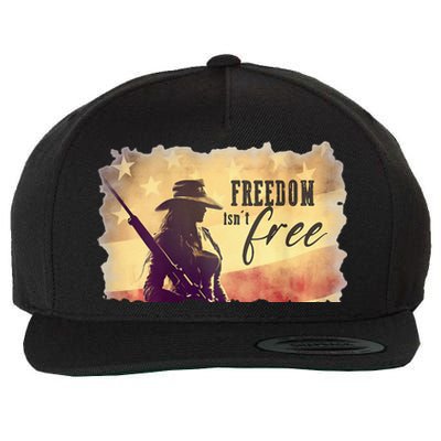 Freedom Isnt Free Wool Snapback Cap