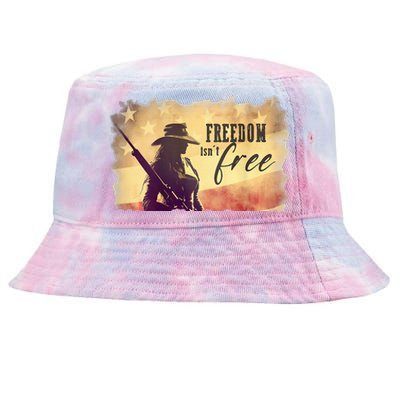 Freedom Isnt Free Tie-Dyed Bucket Hat