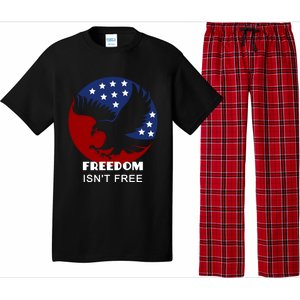 Freedom Isn't Free Patriotic Eagle Gift Pajama Set