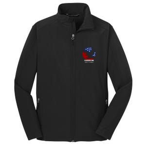 Freedom Isn't Free Patriotic Eagle Gift Core Soft Shell Jacket