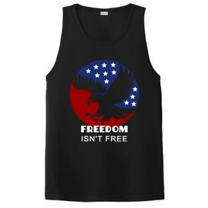 Freedom Isn't Free Patriotic Eagle Gift PosiCharge Competitor Tank