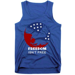 Freedom Isn't Free Patriotic Eagle Gift Tank Top