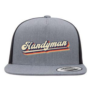 Funny I Fix Things & Handyman Flat Bill Trucker Hat