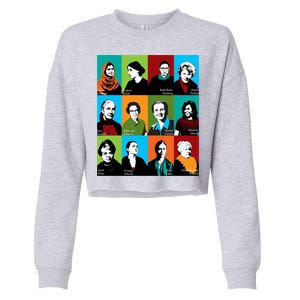 Feminist Icons Cropped Pullover Crew