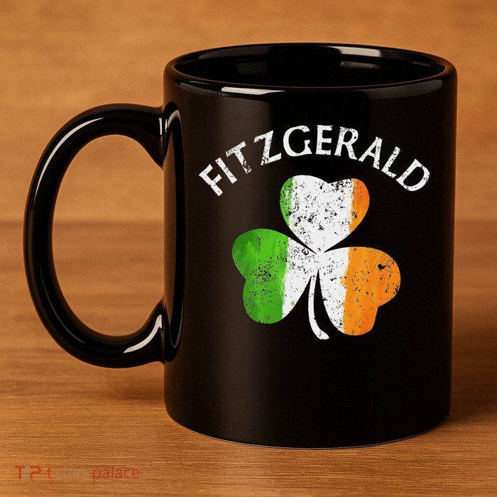Fitzgerald Irish Family Name 11oz C Handle Ceramic Mug