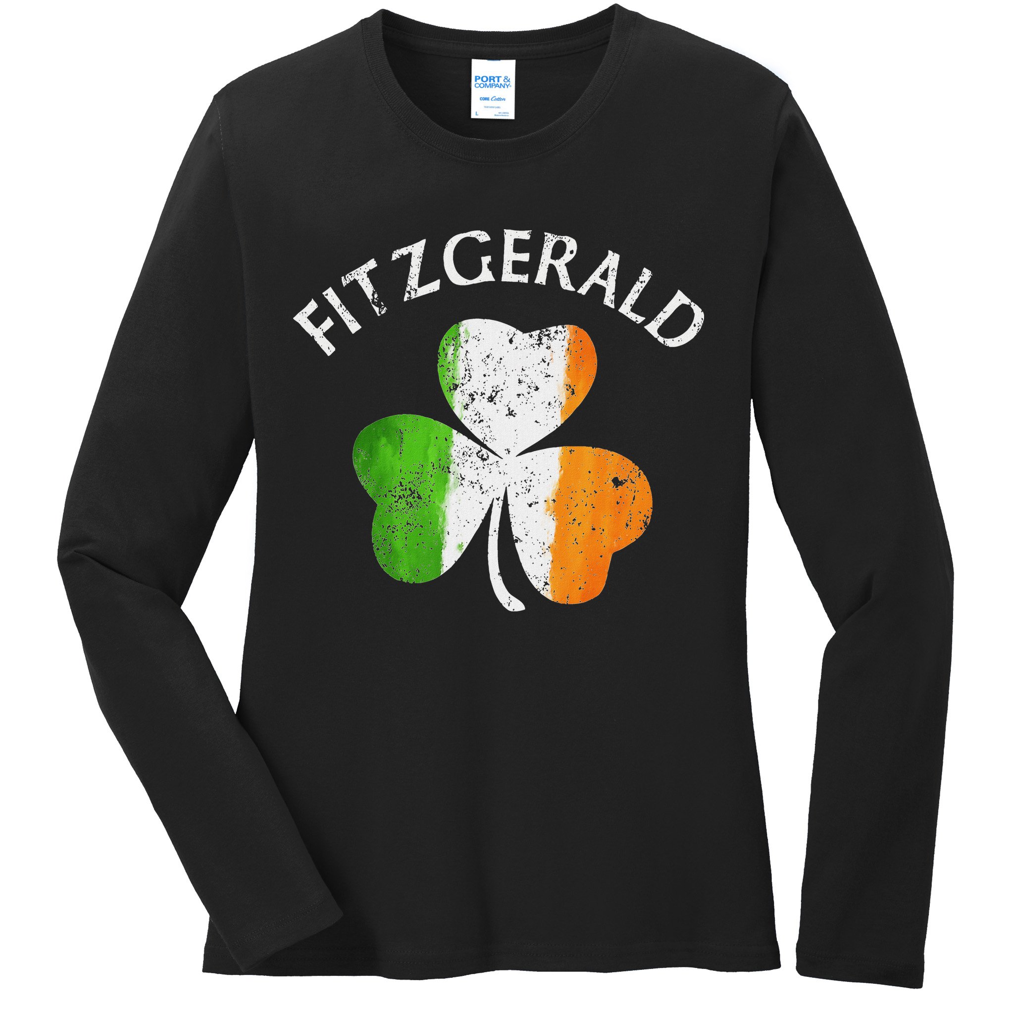 Fitzgerald Irish Family Name Ladies Long Sleeve Shirt
