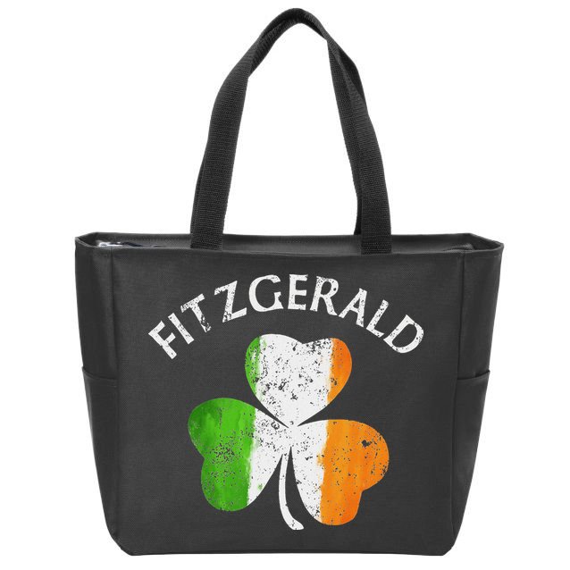 Fitzgerald Irish Family Name Zip Tote Bag