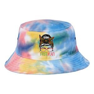 Free Iran Female Bun Women's Rights Tie Dye Newport Bucket Hat