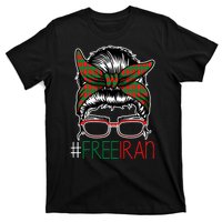 Free Iran Female Bun Women's Rights T-Shirt