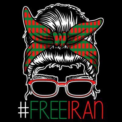 Free Iran Female Bun Women's Rights T-Shirt