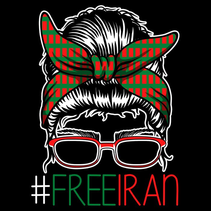 Free Iran Female Bun Women's Rights Flatbill Hat