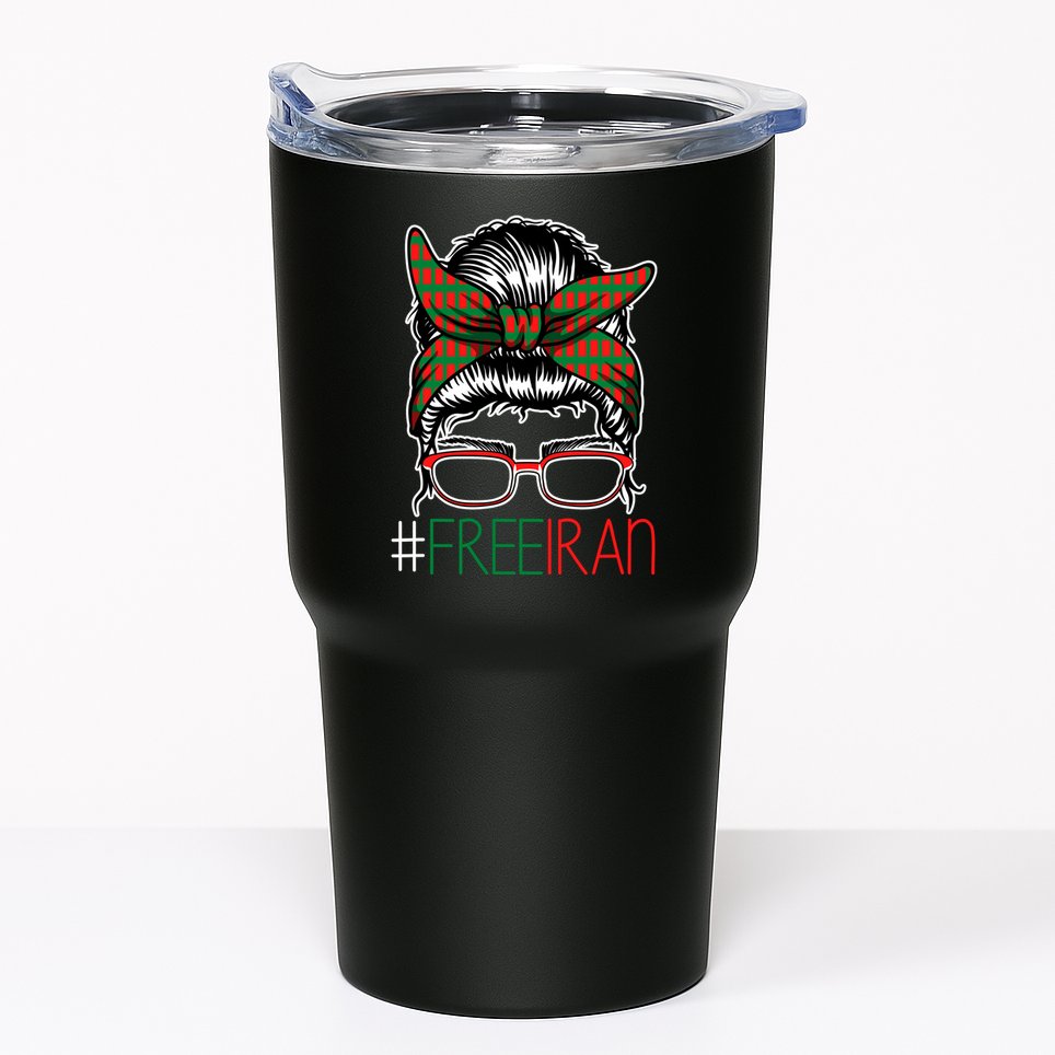 Free Iran Female Bun Women's Rights Tumbler