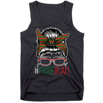 Free Iran Female Bun Women's Rights Tank Top