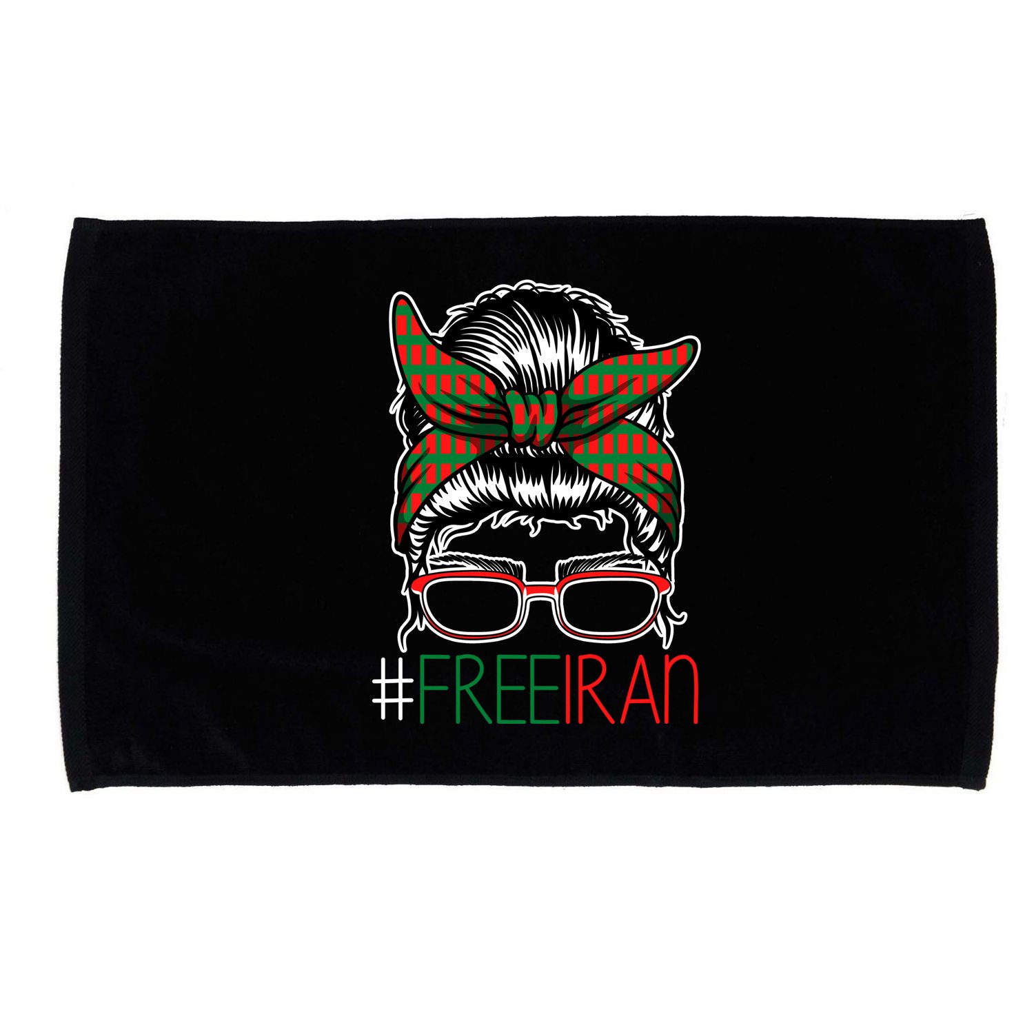 Free Iran Female Bun Women's Rights Microfiber Hand Towel