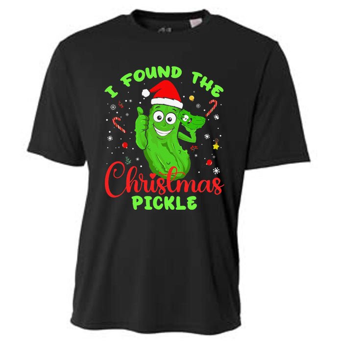 Funny I Found The Christmas Pickle Funny Xmas Party Gift Cooling Performance Crew T-Shirt