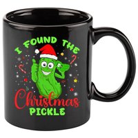 Funny I Found The Christmas Pickle Funny Xmas Party Gift 11oz C Handle Ceramic Mug
