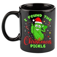 Funny I Found The Christmas Pickle Funny Xmas Party Gift 11oz C Handle Ceramic Mug