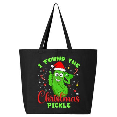 Funny I Found The Christmas Pickle Funny Xmas Party Gift 25L Jumbo Tote