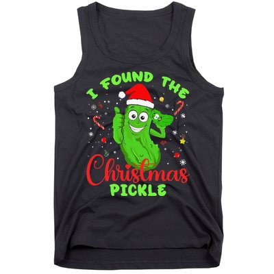 Funny I Found The Christmas Pickle Funny Xmas Party Gift Tank Top