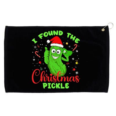 Funny I Found The Christmas Pickle Funny Xmas Party Gift Grommeted Golf Towel