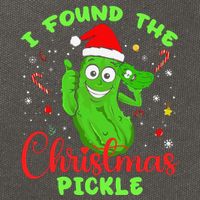 Funny I Found The Christmas Pickle Funny Xmas Party Gift Cotton Canvas Backpack